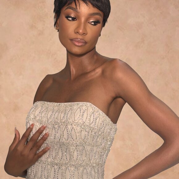 ✨ One-of-a-kind luxury bridal/formal dress — NEW / NEVER WORN ✨ - Picture 5 of 7